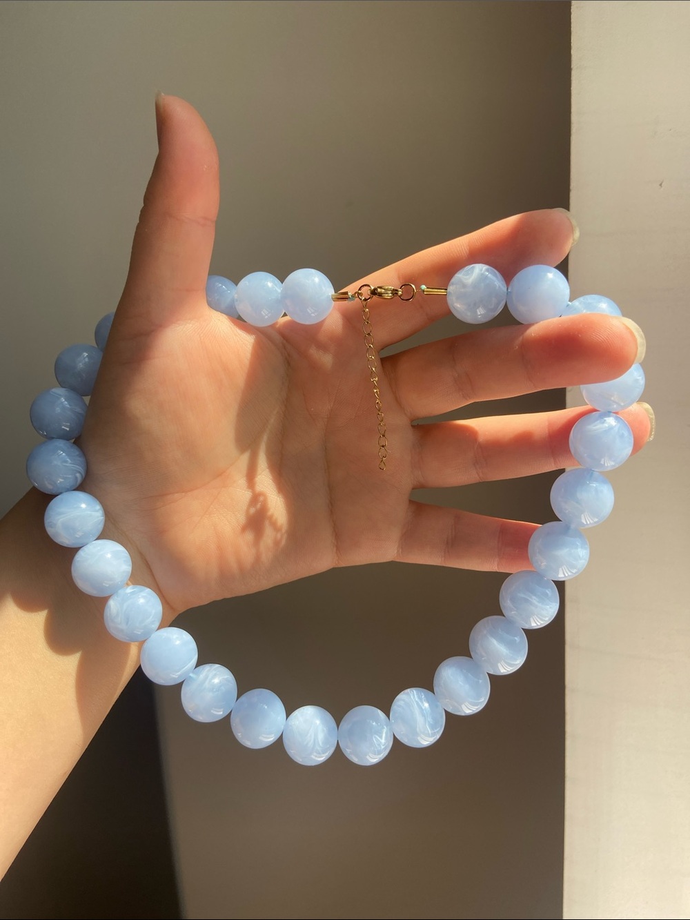 NEW! Trendy Blue Beaded Necklace. A2-52 - Picture 4 of 4
